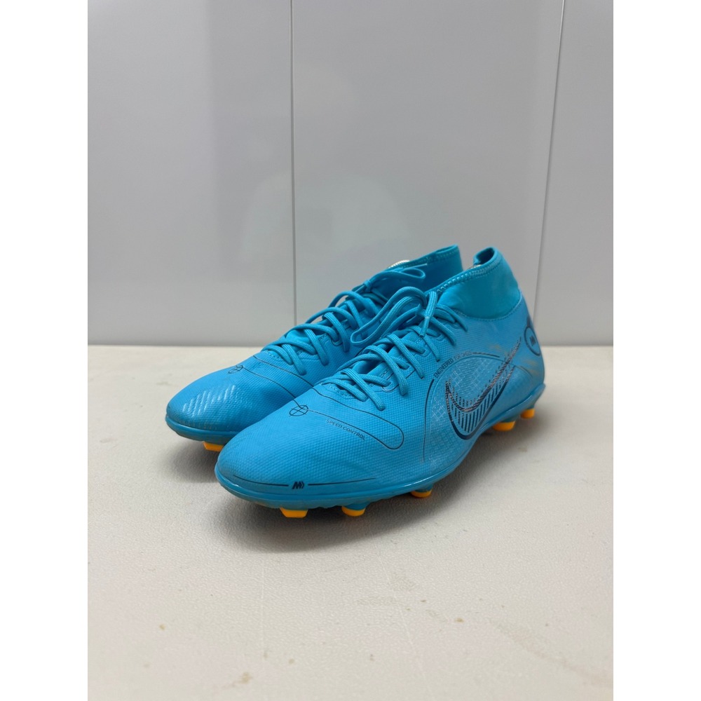 Nike Mercurial Superfly 8 Academy MG Soccer Cleats Blue DJ2904-484 Mens 10.5